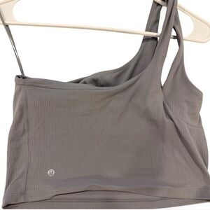 lululemon athletica Charcoal Asymmetrical Sports Bra